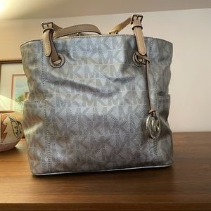 Michael Kors Silver Tote Bag